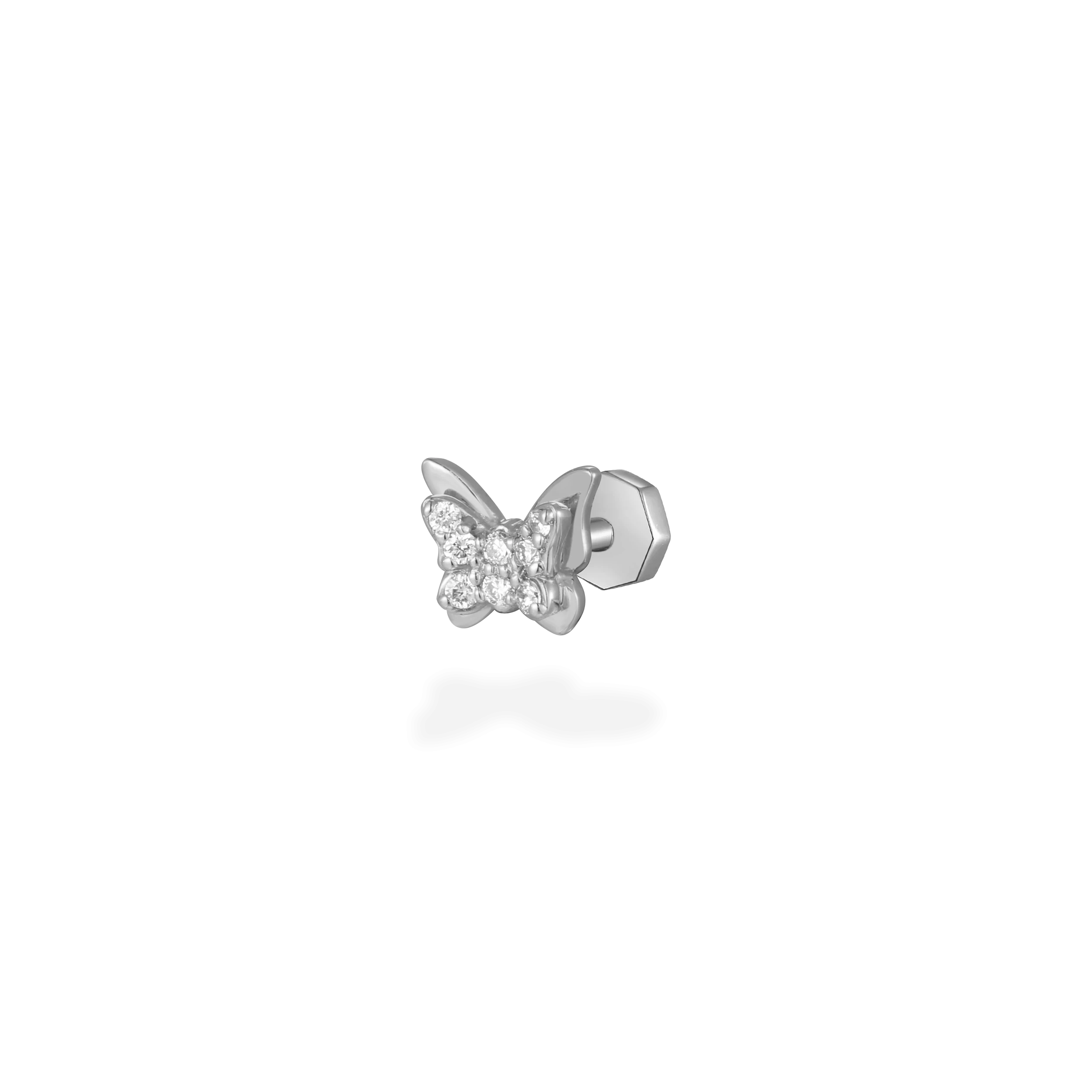 Delicate butterfly diamond flat back